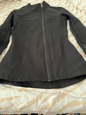 Black Zip-Front Utility Jacket - Women's